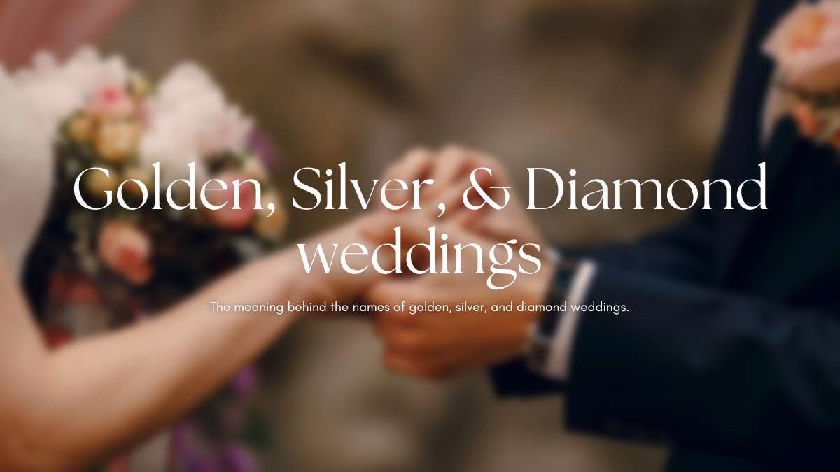 金婚、銀婚、鑽石婚，結婚時光名稱大解析